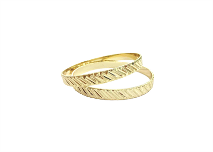 Gold Plated | Diamond Cut Bangles